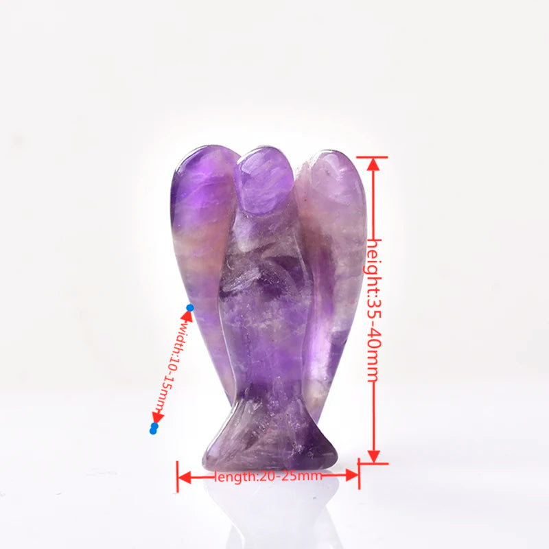 Natural Crystal Angel Carving