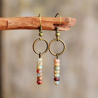 Vintage Natural Stone Bohemian Dangle Earring