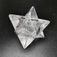 Natural Clear Quartz Merkaba Star