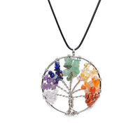 7 Chakra Tree Of Life Pendant Necklace