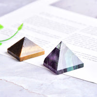 Natural Fluorite Pyramid Healing Crystal