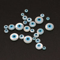 10PC 4/5/6/8/10mm Evil Eye Natural Shell Bead Supply