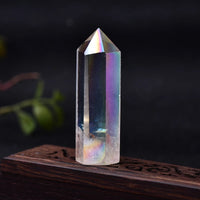 Natural Aura Clear Quartz Tower