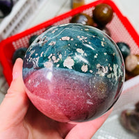 Natural Ocean Jasper Sphere