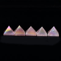 Natural Aura Rose Quartz Pyramid