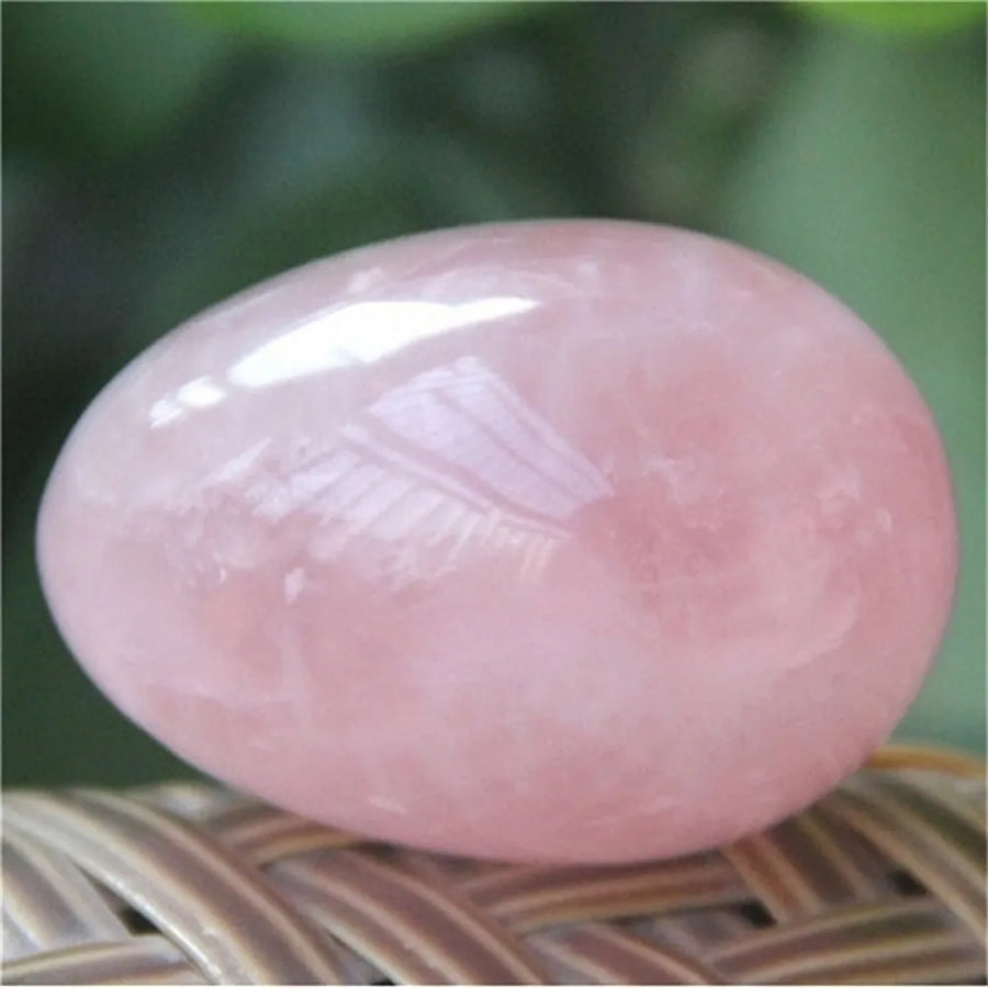 Natural Rose Quartz Palm Stone