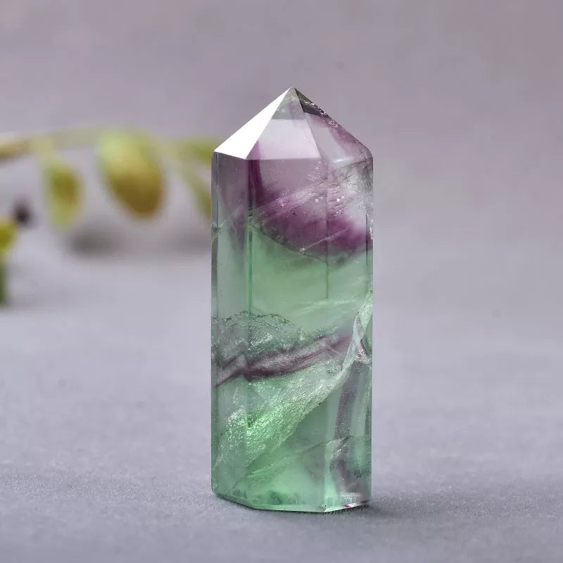 Natural Rainbow Fluorite Tower