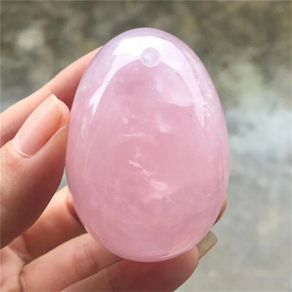 Natural Rose Quartz Palm Stone