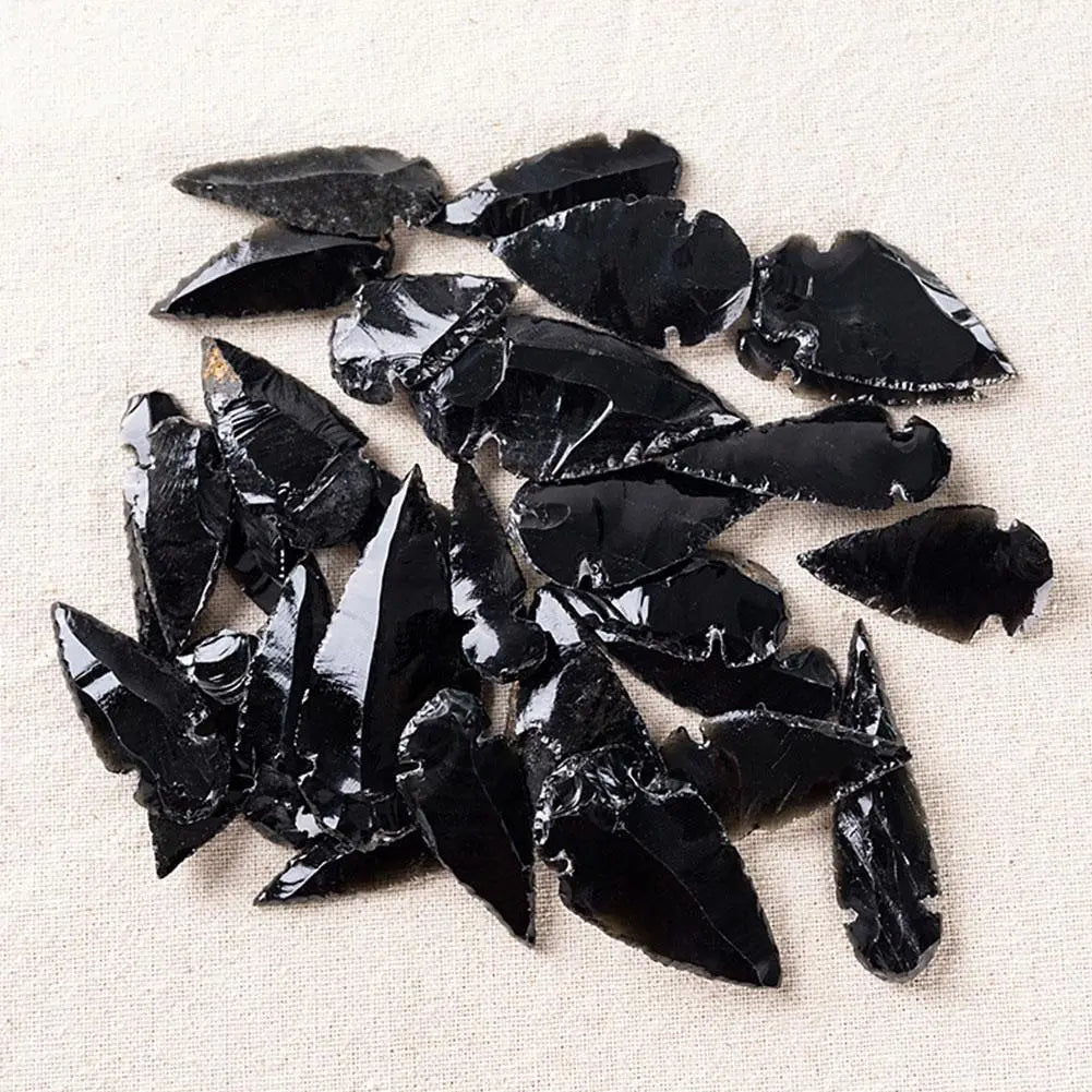 Natural Black Obsidian Feather