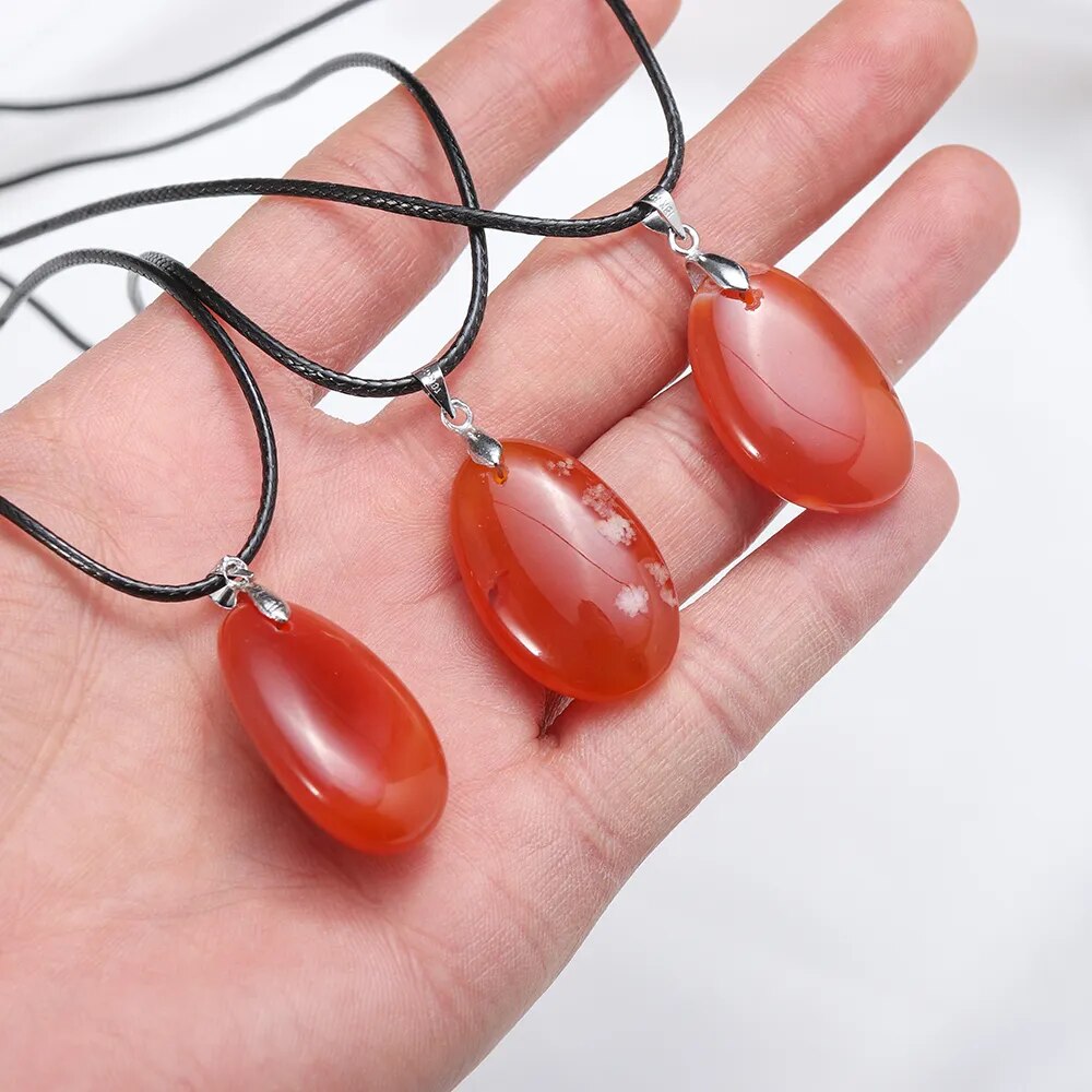 Natural Crystal Carnelian Pendant