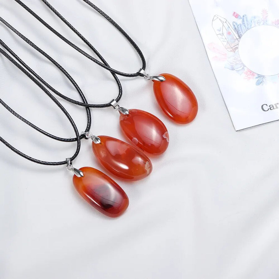 Natural Crystal Carnelian Pendant