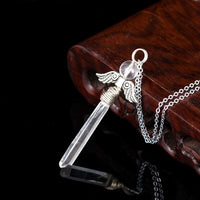 Natural Angel Wing Clear Quartz Necklace