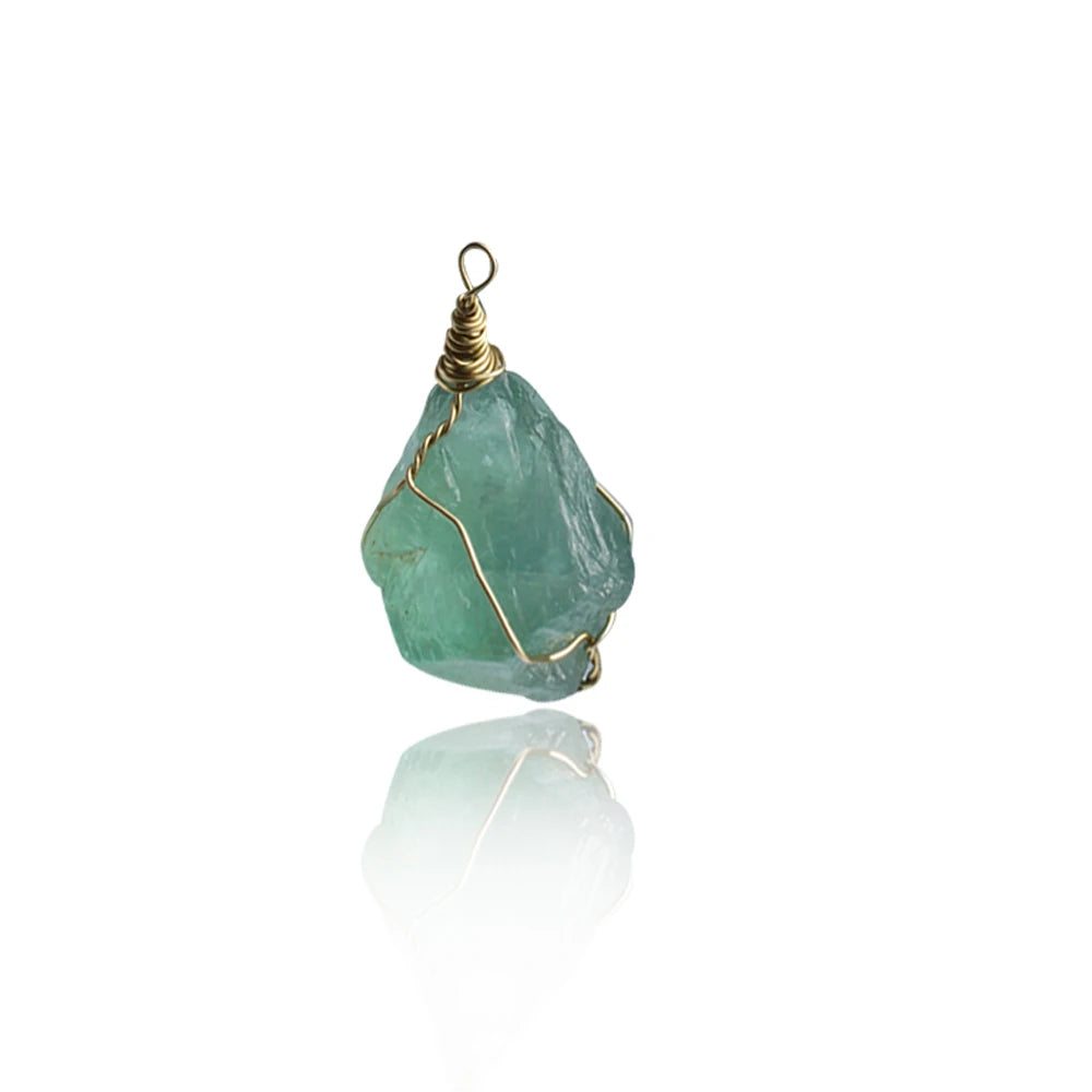 Natural Blue Fluorite Pendant