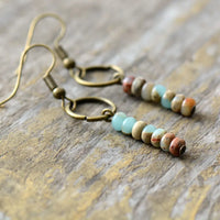 Vintage Natural Stone Bohemian Dangle Earring