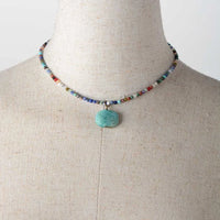 Handmade Natural Stone Amazonite Choker Necklace