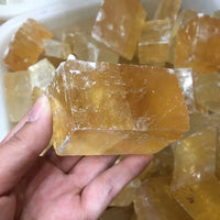 Natural Raw Iceland Yellow Calcite Specimen