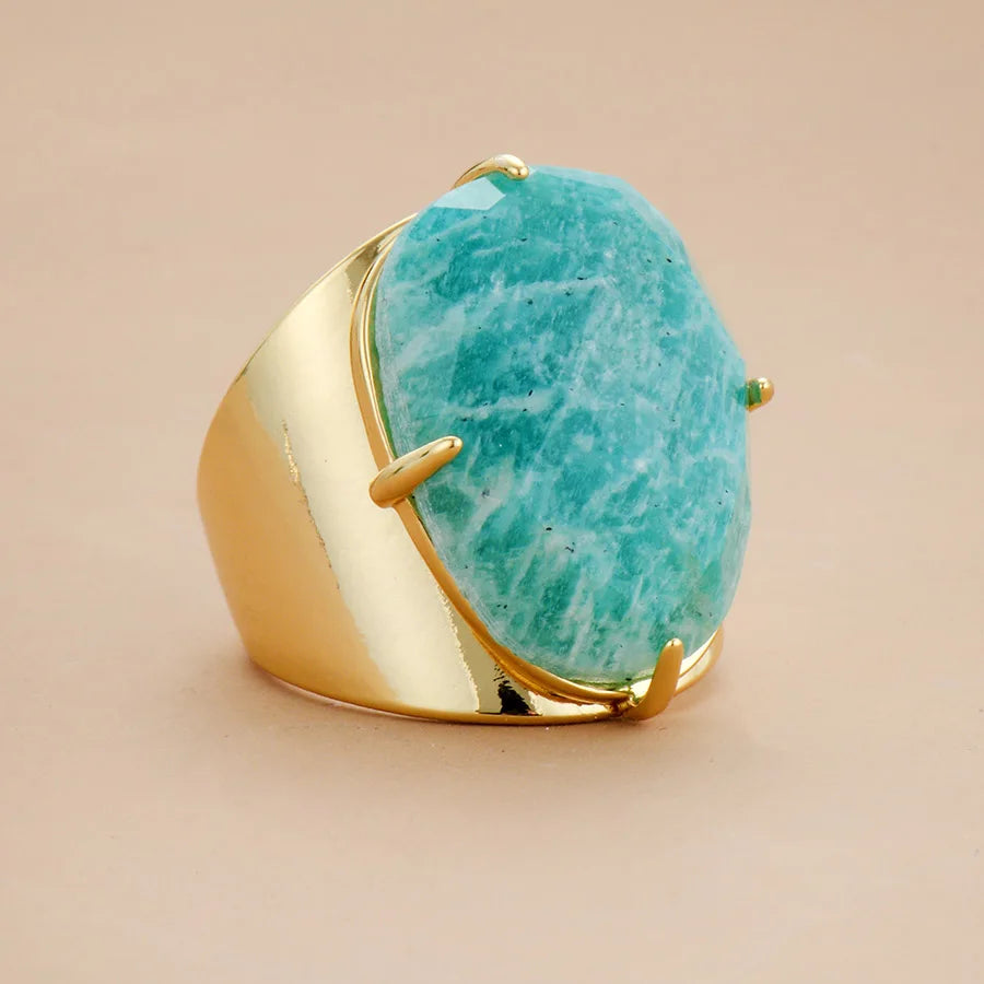 High Quality Amazonite Ring