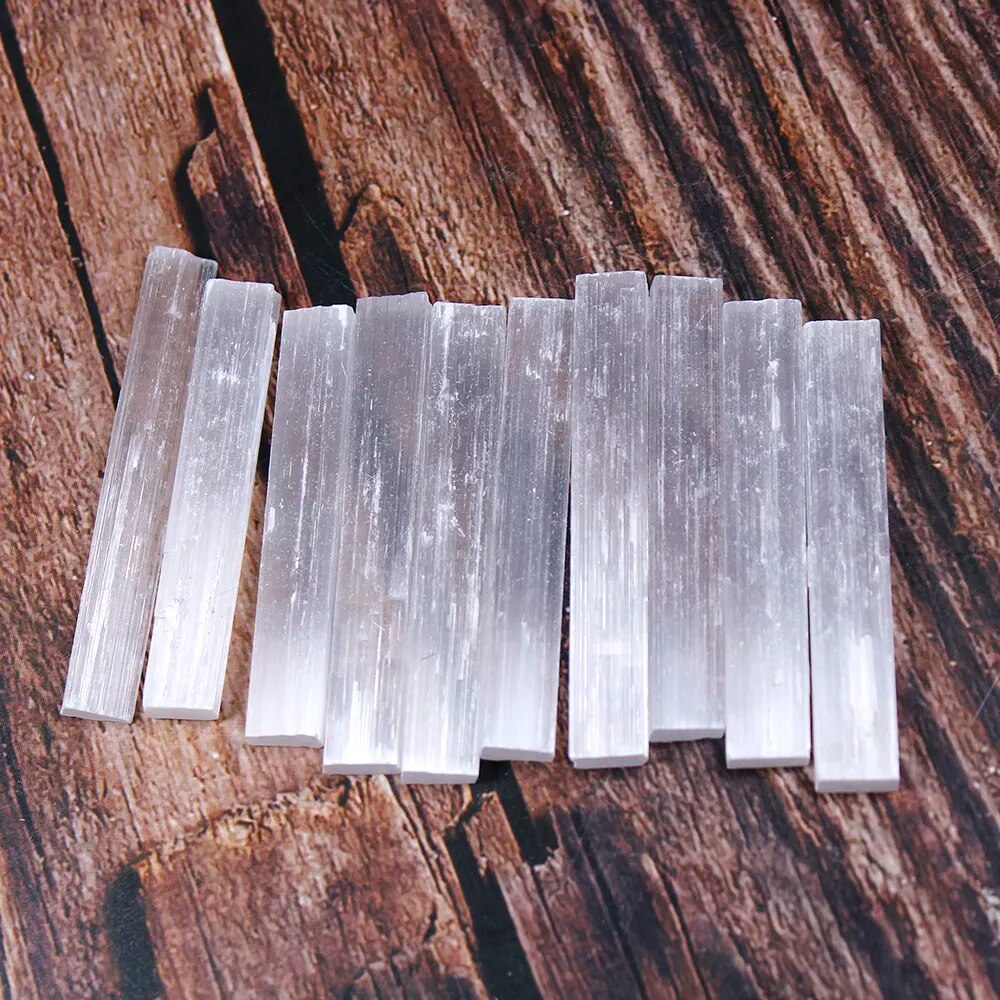 10pcs Natural Selenite Stick