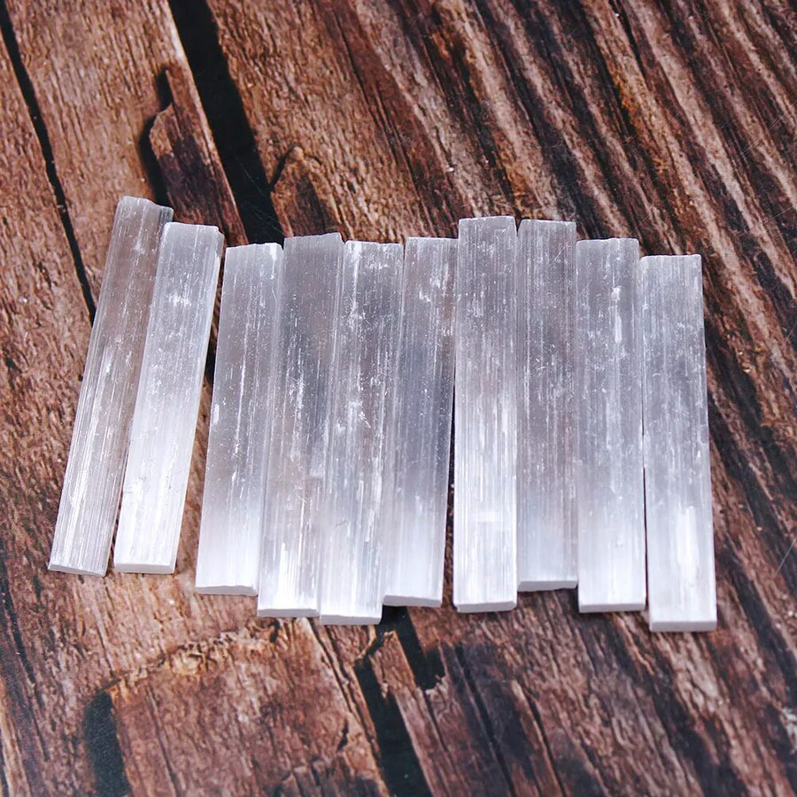 10pcs Natural Selenite Stick