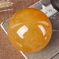 Natural Citrine Calcite Sphere