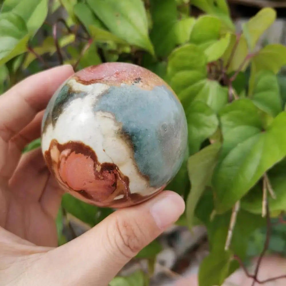 Natural Sea Jasper Sphere