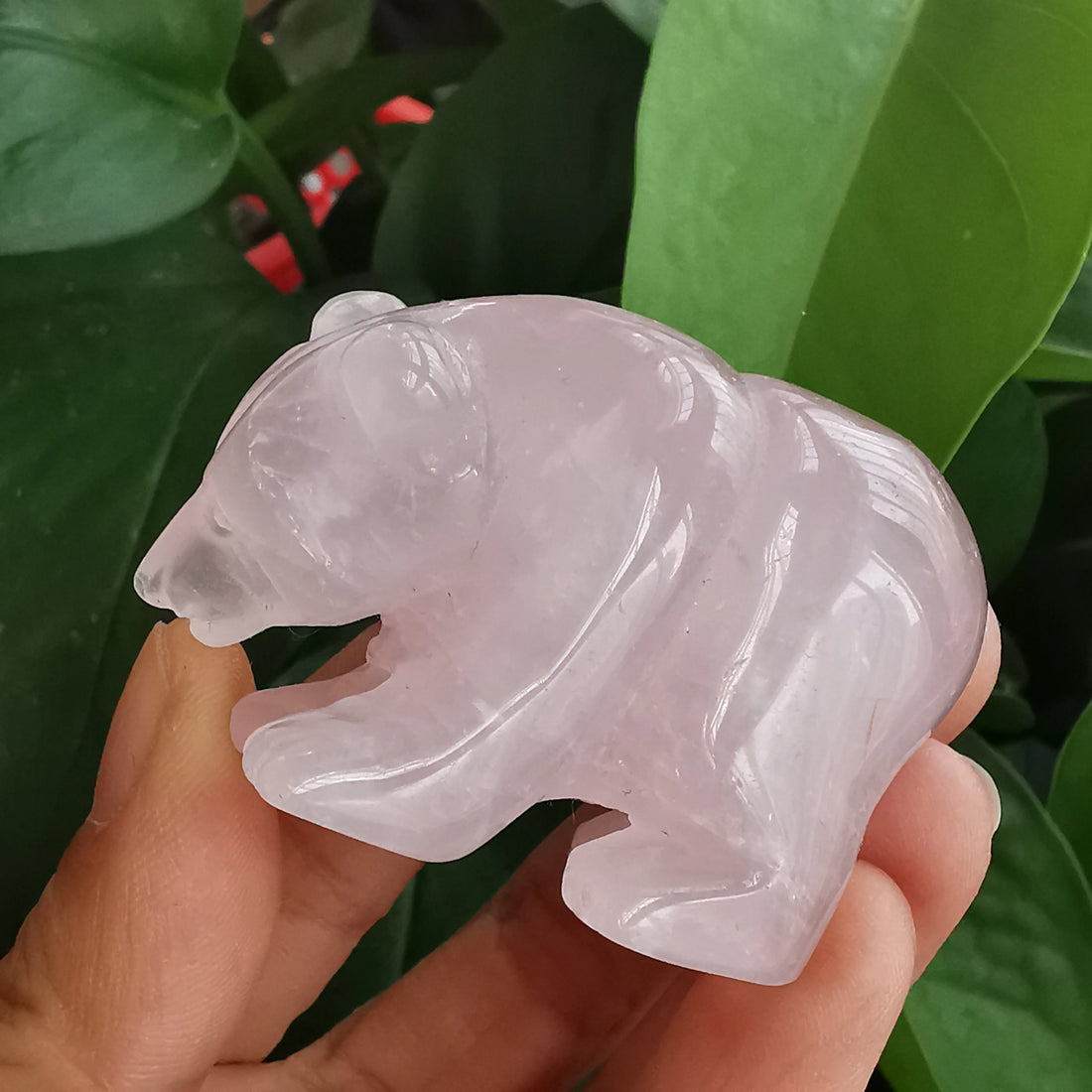 Natural Crystal Bear Carving