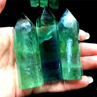 Natural Green Fluorite Tower