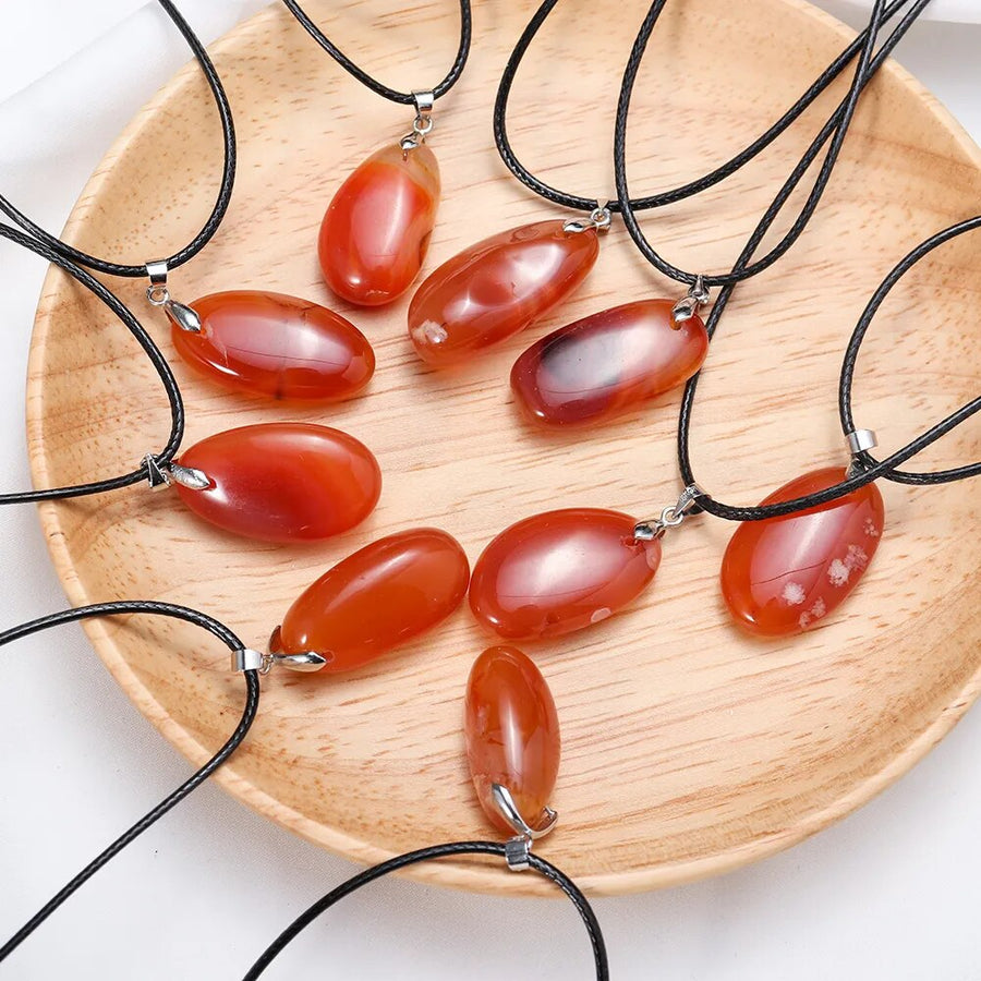 Natural Crystal Carnelian Pendant