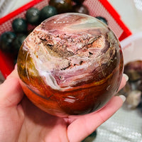 Natural Ocean Jasper Sphere