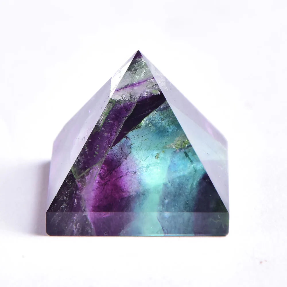 Natural Fluorite Pyramid Healing Crystal