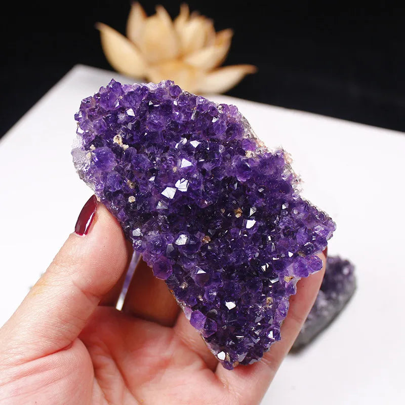 Natural Amethyst Druzy Geode