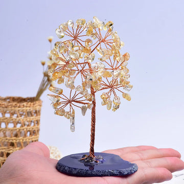 Natural Rose Quartz Tree Citrine Tree