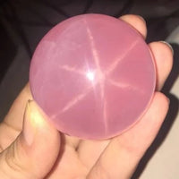 Natural Star Rose Quartz Sphere