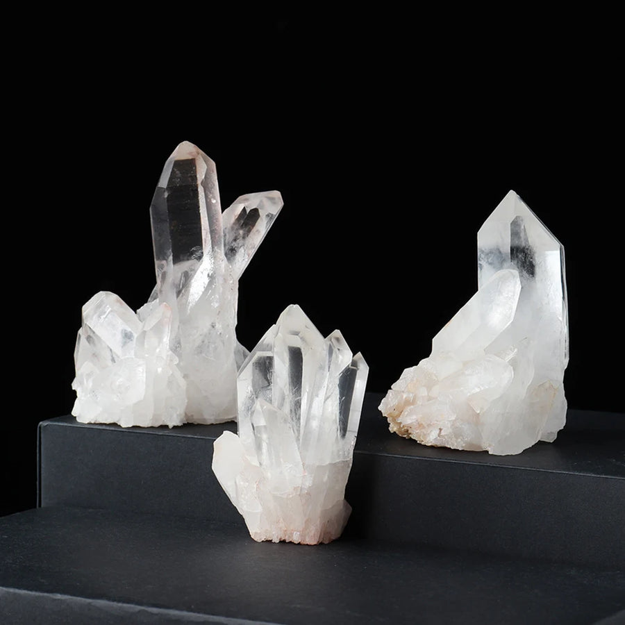 Natural Raw Clear Quartz Cluster