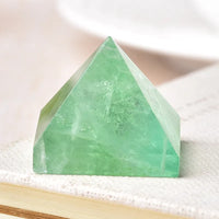 Natural Fluorite Pyramid Healing Crystal