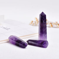 Natural Uruguay Dark Purple Amethyst Tower