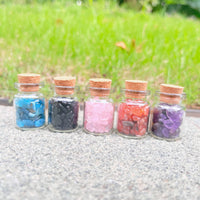 Mini Assorted Customized Crystal Healing Chip Gemstone Bottle