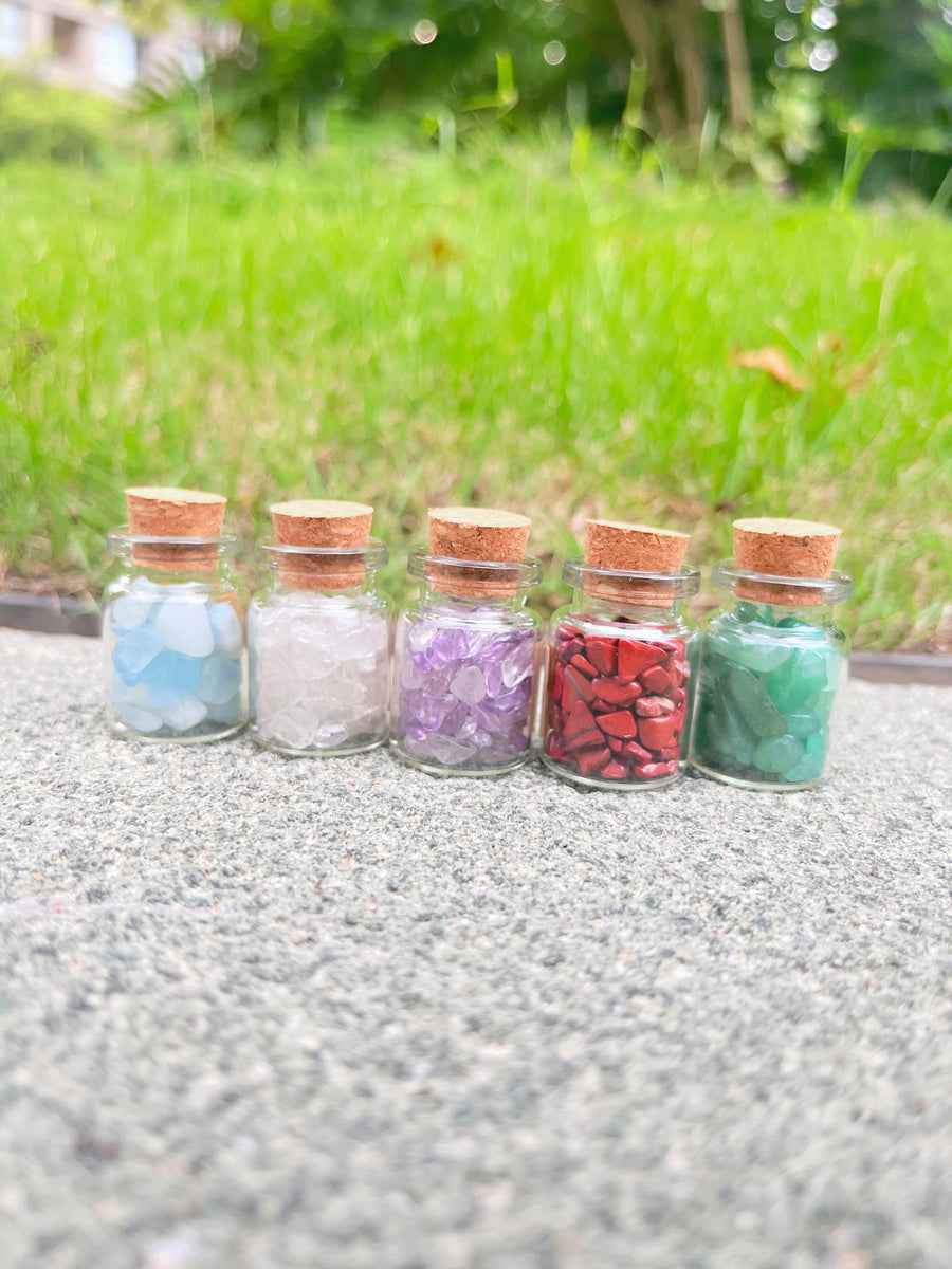 Mini Assorted Customized Crystal Healing Chip Gemstone Bottle