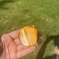 Tigers Eye Lion Carving Pendant