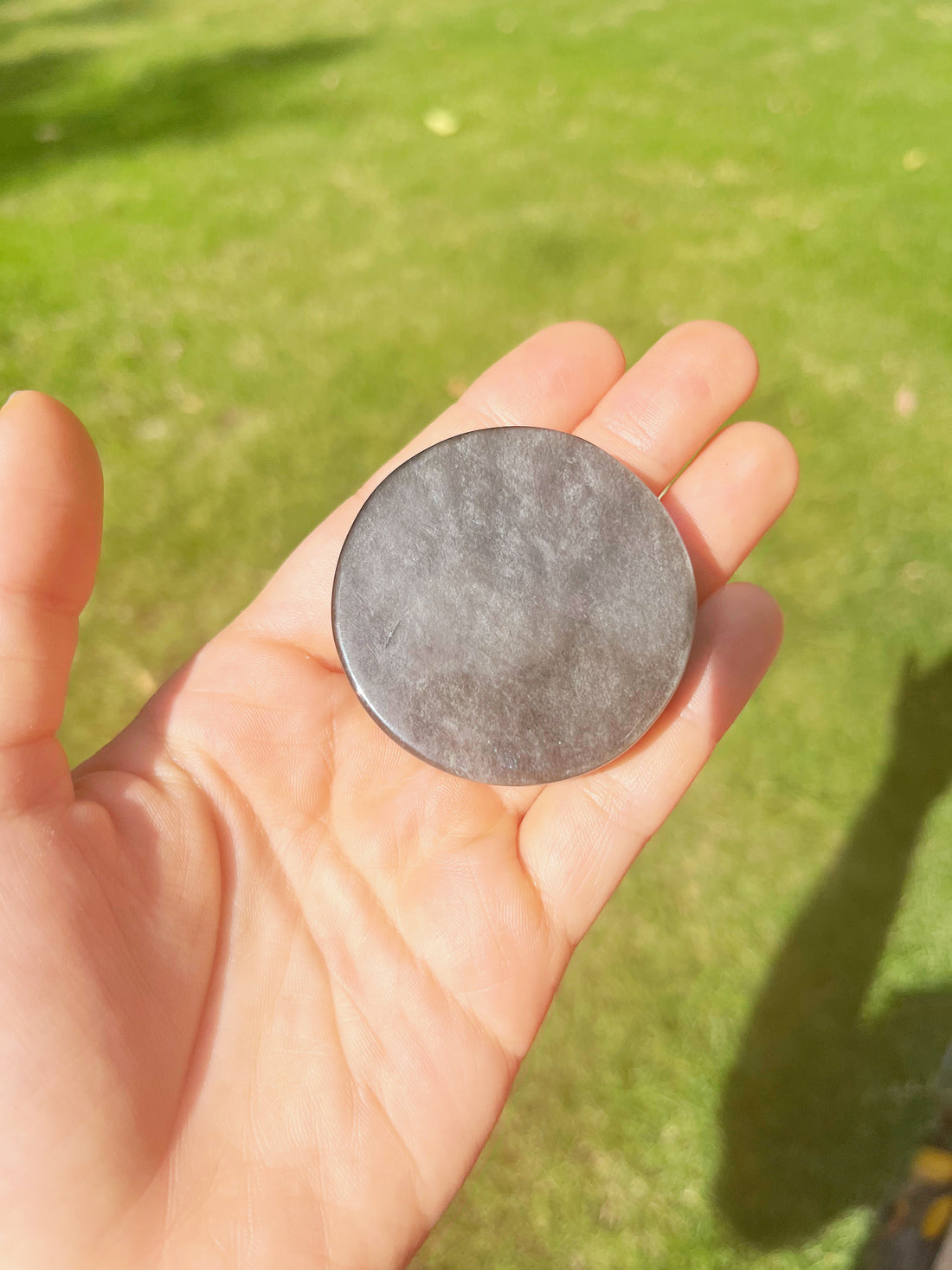 Silver Sheen Obsidian Lion Carving Pendant