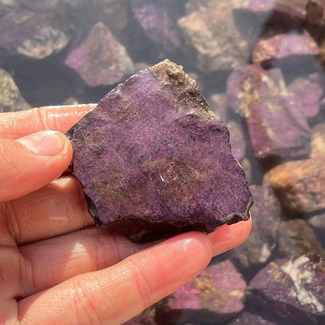 Purpurite Raw Stone Natural Unpolished Crystal Stone