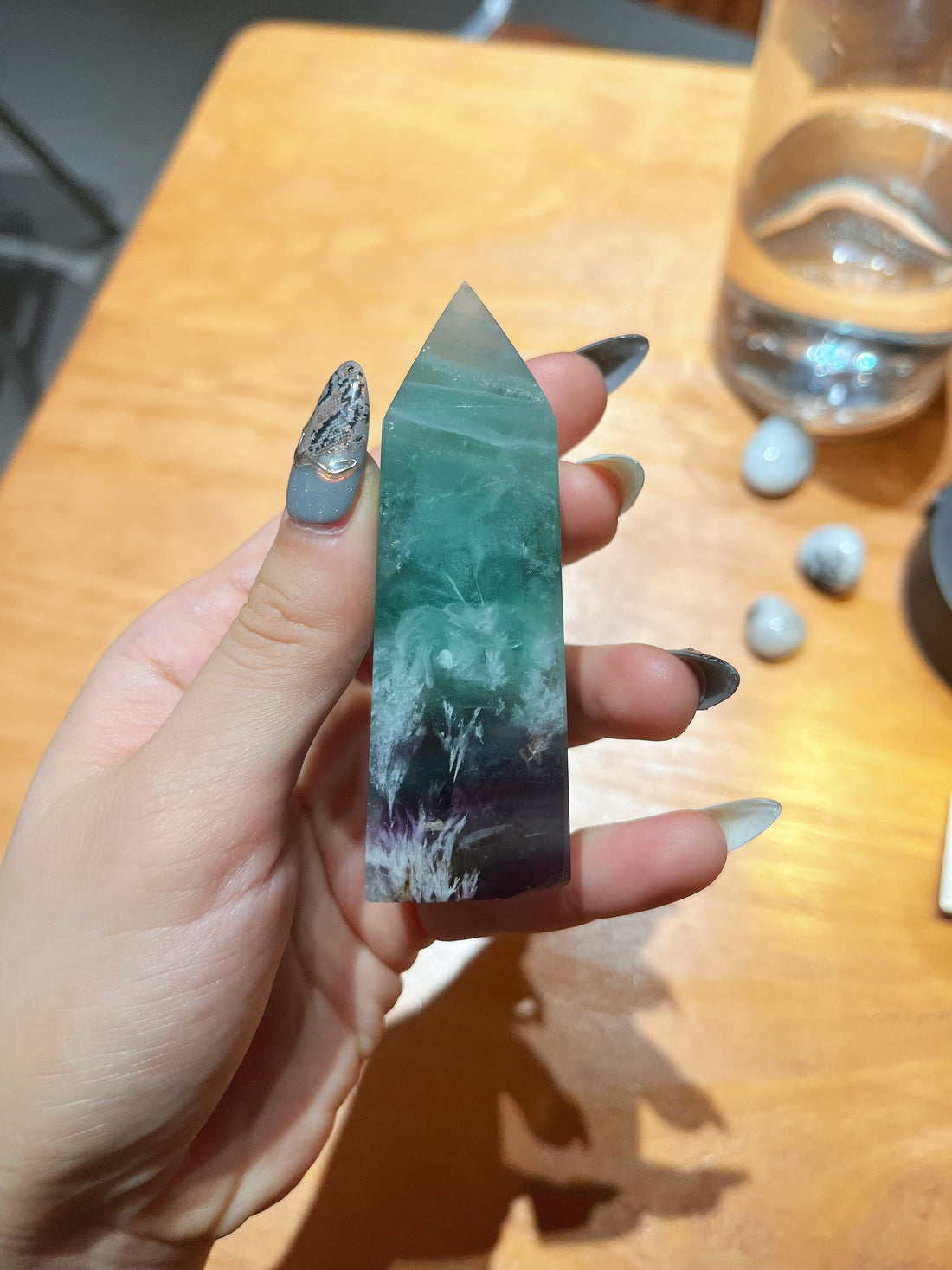 Feather Green Fluorite Tower & Freeform