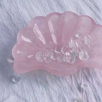 Rose Quartz Bowl Crystal Quartz Bowl Shell Crystal Bowl