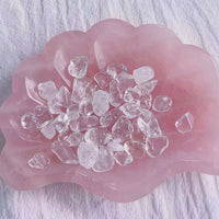 Rose Quartz Bowl Crystal Quartz Bowl Shell Crystal Bowl