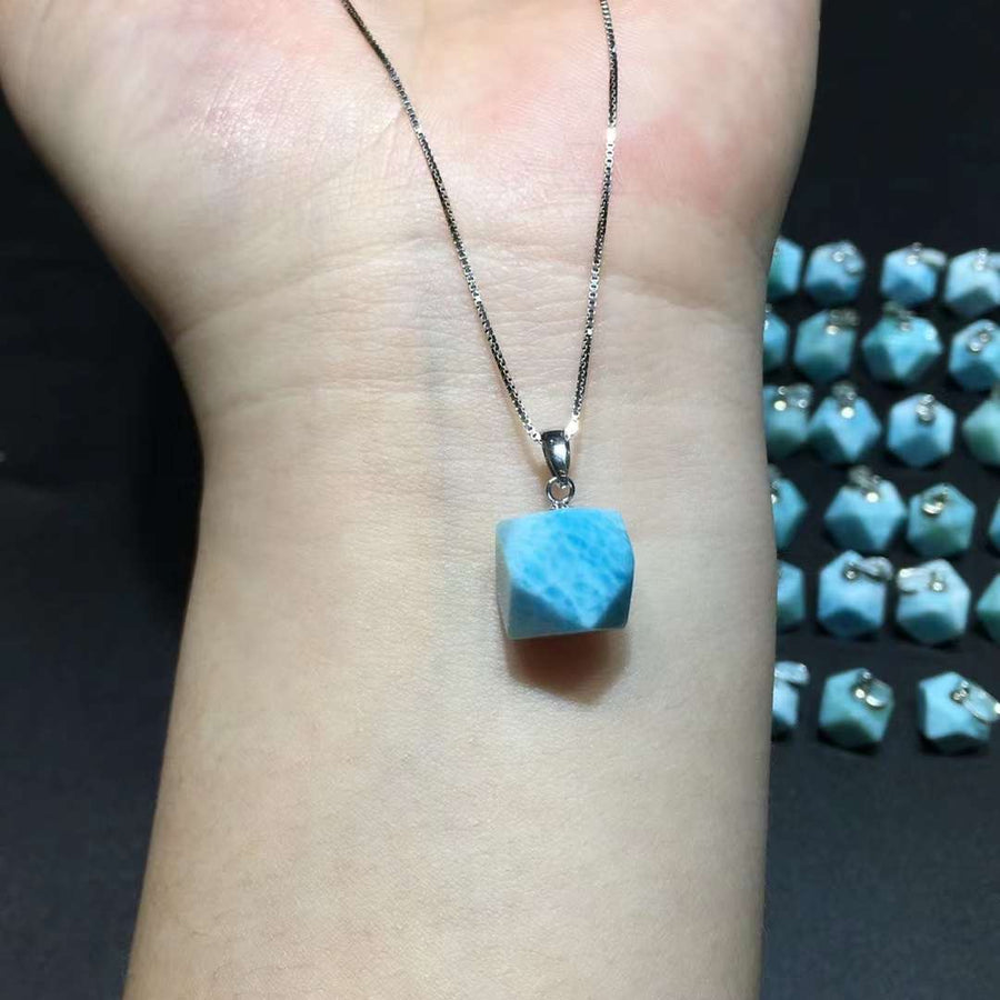 925 Silver Larimar Pendant