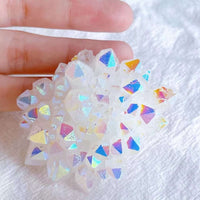 Aura Clear Quartz Cluster Crystal Cluster Clear Quartz Aura Cluster