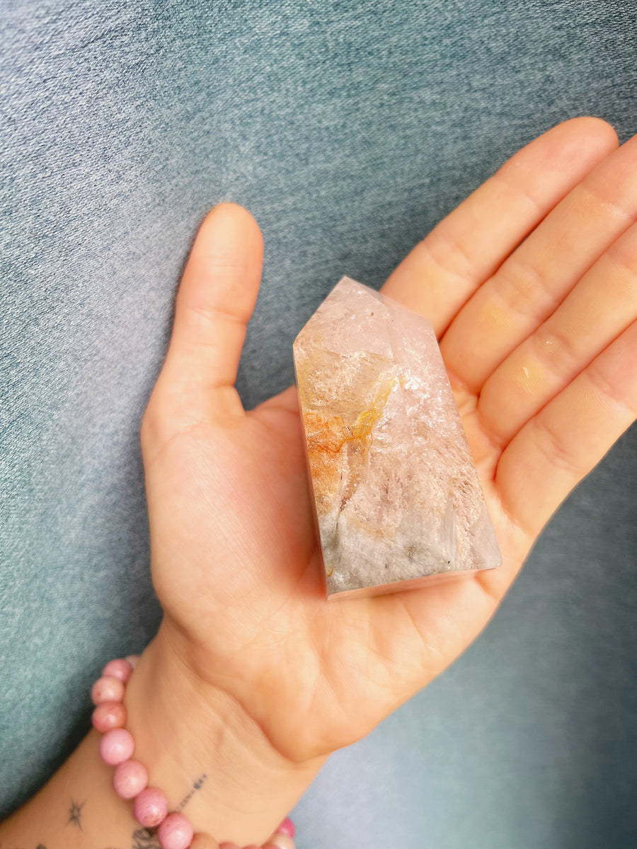 Thousand Layer Lodolite Quartz Points