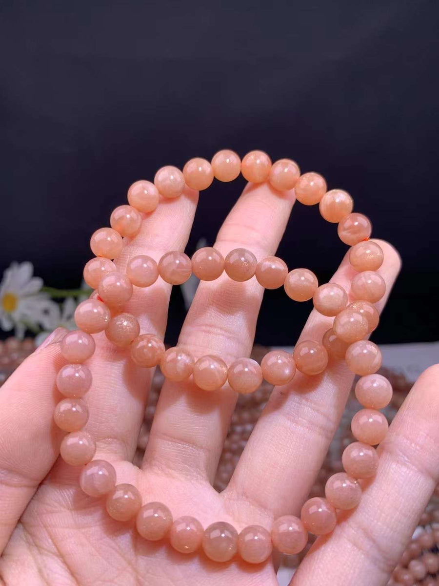 Sunstone Bead Bracelet