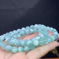 Green Larimar Bead Bracelet