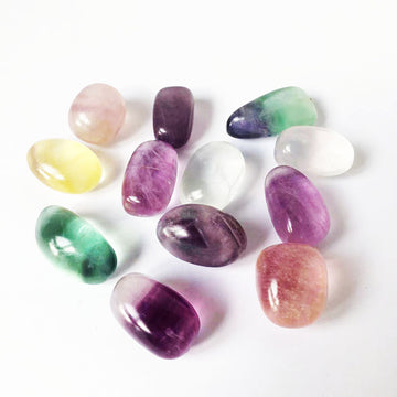 Rainbow Fluorite Tumbled Stones